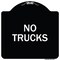 Signmission Driveway No Trucks Heavy-Gauge Aluminum Architectural Sign, 18" x 18", BW-1818-24123 A-DES-BW-1818-24123 - alternate 1